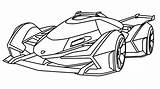 V12 Aventador Huracan Colorare Veneno sketch template