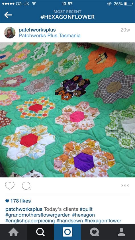 instagram hexagon quilt quilts english paper piecing