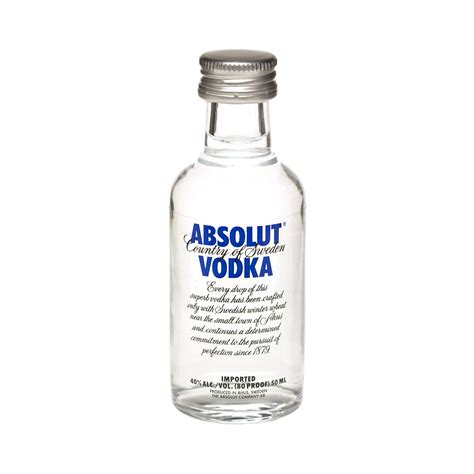 absolut vodka original miniatur er pack der schwedische klassiker