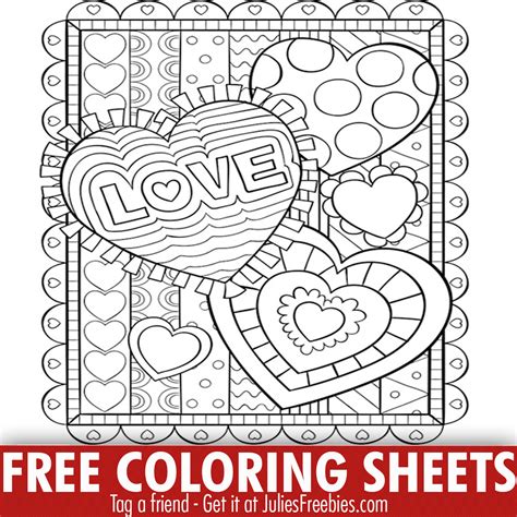 crayola valentines day coloring print outs julies freebies