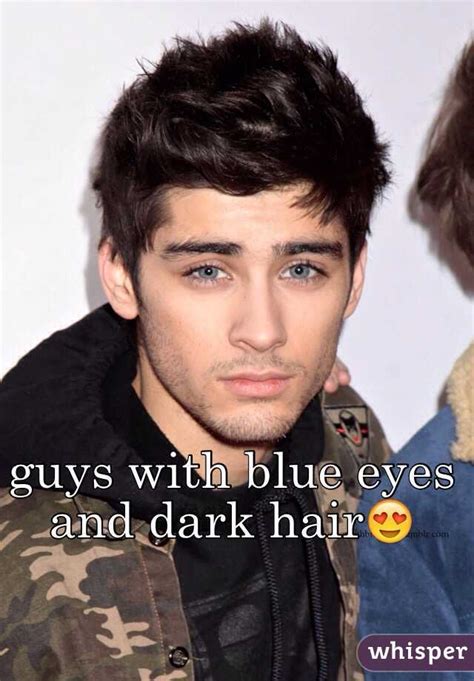 Guys With Blue Eyes And Dark Hair😍