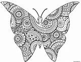 Papillon Coloriage Insecte Zentangle Motifs Paisley Isabelle Adulte Primanyc sketch template