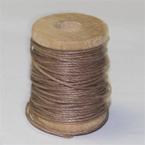 linen thread brown spool