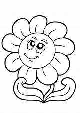 Sunflower Coloring Cute Pages Parentune Worksheets sketch template