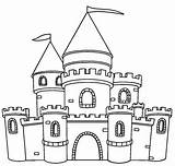 Castle Simple Coloring Pages Printable Categories sketch template