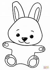 Lapin Bunny Coloriage Mignon Imprimer Coniglietti sketch template