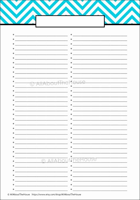 blank checklist template sampletemplatess   list template