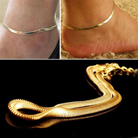 fashion silver gold chain ankle bracelet foot jewelry barefoot sandal ebay