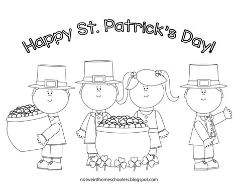 homeschooling resource st patricks day coloring page