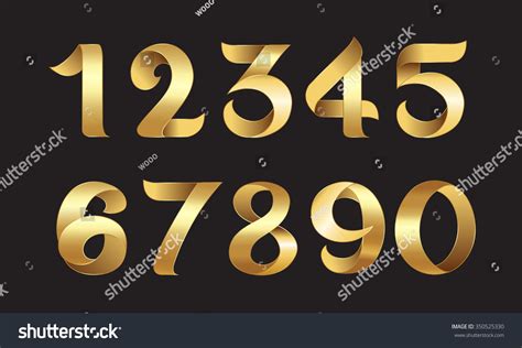 golden number stock vector illustration  shutterstock