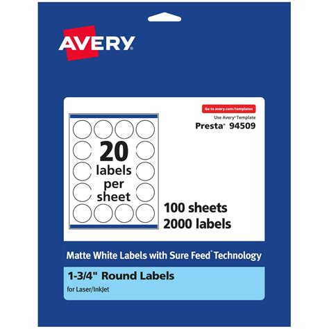 avery matte white  labels  diameter  labels walmart