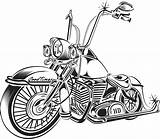 Motorcycle Drawing Biker Harley Outline Chopper Vicla Lowrider Drawings Line Powerpoint Getdrawings Paintings sketch template