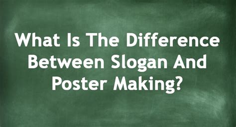 difference  slogan  poster making