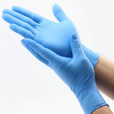 Nitrile Gloves Powder Free Blue Medium Blue Face Masks And Respirators