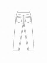 Coloring Jeans Pages Printable sketch template
