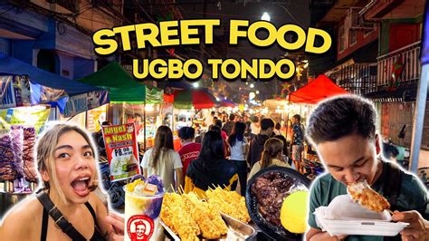 busiest street food  manila ugbo street tondo night