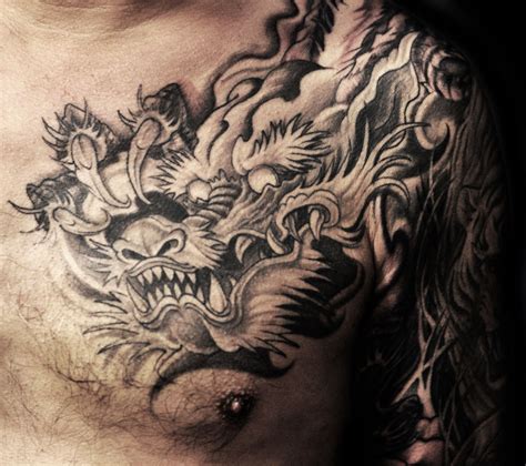 Dragon Tattoo Designs For Men Chest Scribb Love Tattoo Design