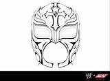 Rey Mysterio Wwe Mask Coloring Pages Greet Chance Win Meet Template sketch template