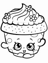 Shopkins Cupcake sketch template