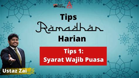 Tips 1 Syarat Wajib Puasa Ramadhan Youtube