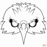 Mask Eagle Coloring Pages Printable Masks Animal Templates Supercoloring Birds Drawing Choose Board Categories sketch template
