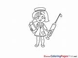 Syringe Colouring Coloring Nurse Children Pages Template sketch template