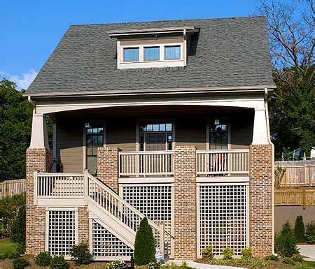 craftsman style bungalow   surprise  drive  garage  house plan  perfect
