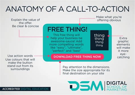 call  action dsm digital school  marketing