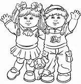 Coloring Pages Friends Preschoolers Friendship Color Preschool Getcolorings Printable Print sketch template