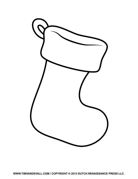 stocking coloring page printable images  pinterest coloring