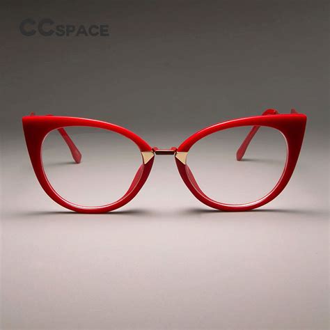 ccspace ladies sexy cat eye glasses frames for women gorgeous brand