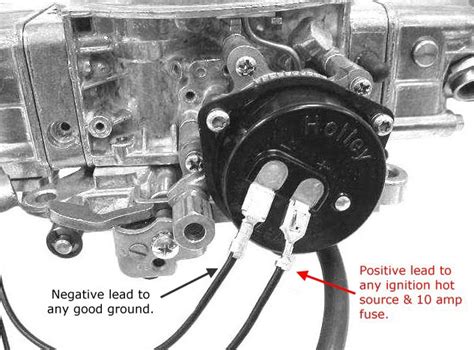 holley electric choke wiring diagram mustang edelbrock  cfm carburetor electric choke