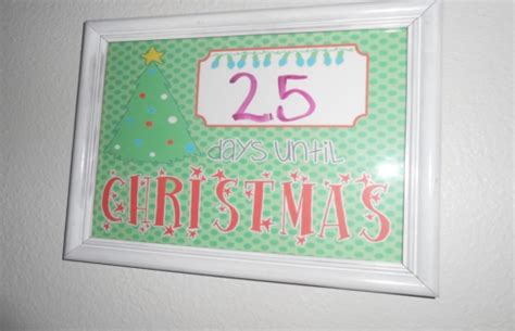 christmas countdown  christmas tree printable  printables