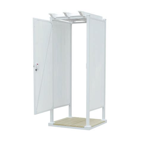 avcon  single stall outdoor shower enclosure    elegant home usa