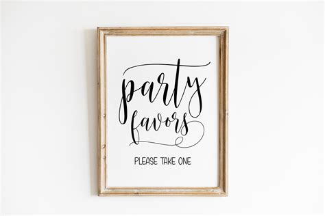 party favors    wedding party favor sign etsy