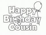 Cousin Coloring sketch template