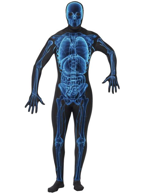 Men S Skeleton Xray Anatomy Body Structure Bodysuit Costume Large 42 44