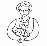 Mother Infant Pregnancy Babies Coloring Pages sketch template