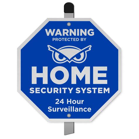 protected  home security system yard sign