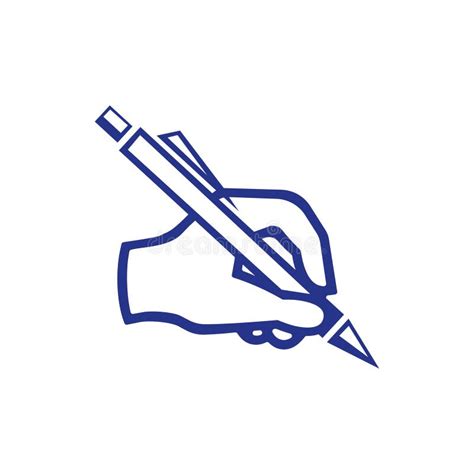 hand writing icon stock vector illustration flat design style stock vector illustration