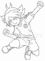 Inazuma Eleven Shawn sketch template