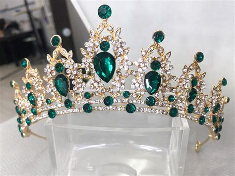 green crowngreen wedding crowngreen gothic crowncrowns  etsy
