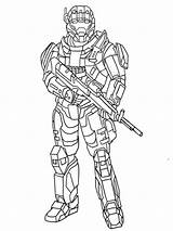 Spartan Halo Coloring Pages Getcolorings Color sketch template