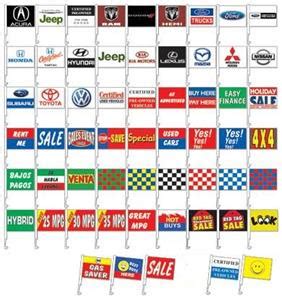 ez clip  car flags    dealership apparel supplies