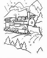 Coloring Pages Train Winter Printable Color Kids Trains Polar Express Clip Printables Sheets Coal Blank Print Choo Engine Steam B544 sketch template