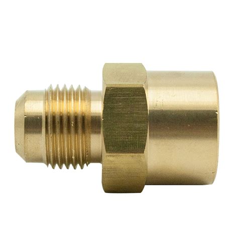 1 Adapter Coupling Fitting Tube Flare Degree 45 Sae Brass Vis 3 8