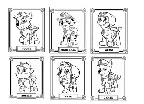 paw patrol coloring pages   print