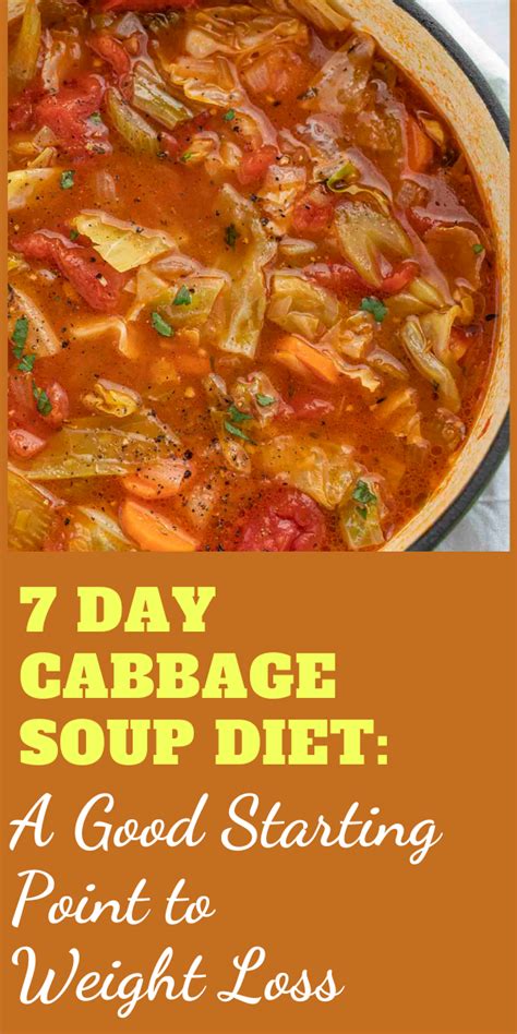 day cabbage soup diet  good starting point  weight