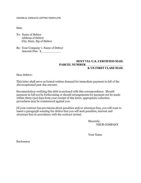 image  formal demand  payment letter template