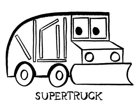 supertruck coloring page  printable coloring pages  kids